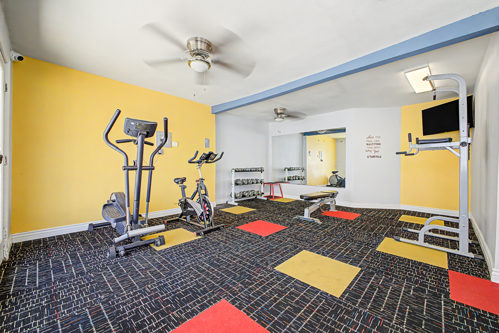 Fitness Room with Cardio Equipment
